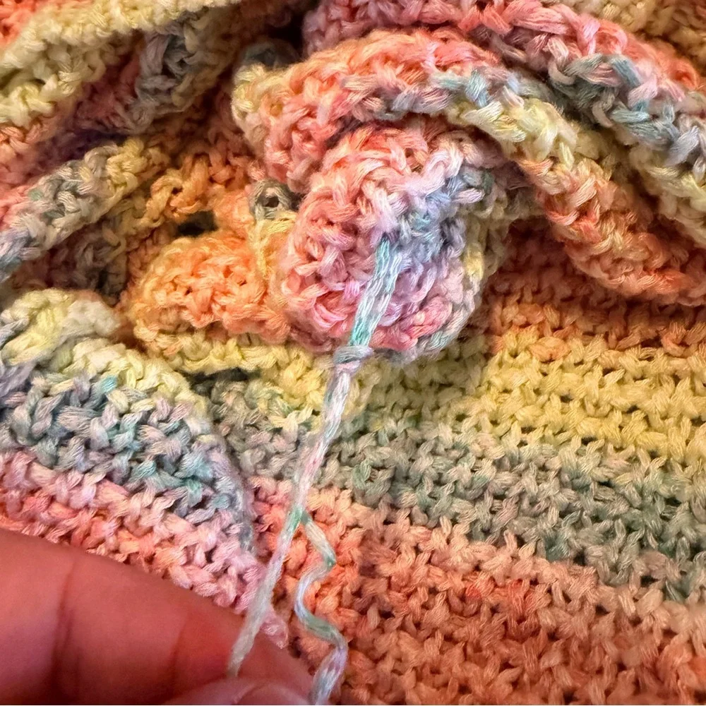 Adyson Parker Rainbow Stripe Knit Cardigan